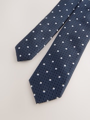 Navy Dotted Tie (3-16yrs) - Image 2 of 7
