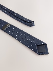 Navy Dotted Tie (3-16yrs) - Image 3 of 7