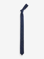 Navy Dotted Tie (3-16yrs) - Image 4 of 7