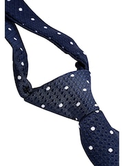 Navy Dotted Tie (3-16yrs) - Image 5 of 7