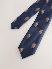Navy Hamish The Highland Cow Tie (3-16yrs) - Image 3 of 4