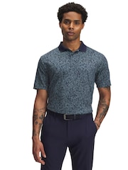 Under Armour Blue Matchplay Printed Polo T-Shirt - Image 1 of 2