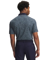 Under Armour Blue Matchplay Printed Polo T-Shirt - Image 2 of 2