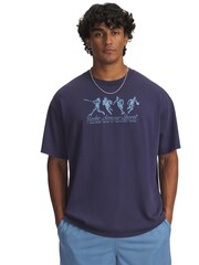 Under Armour Blue Athletes Graphic Oversized T-Shirt - Image 1 of 3