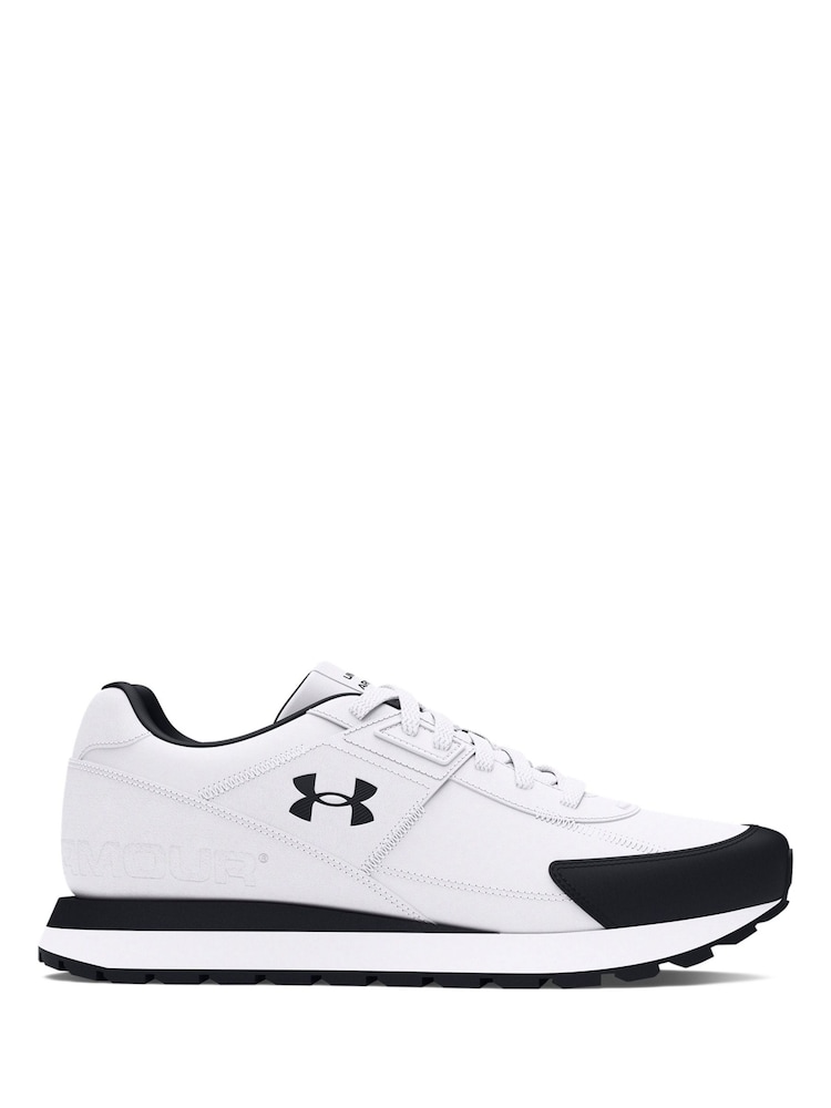 Under Armour White Essential Runner Trainers - Image 1 of 5 Under Armour White Essential Runner Trainers - Image 1 of 5