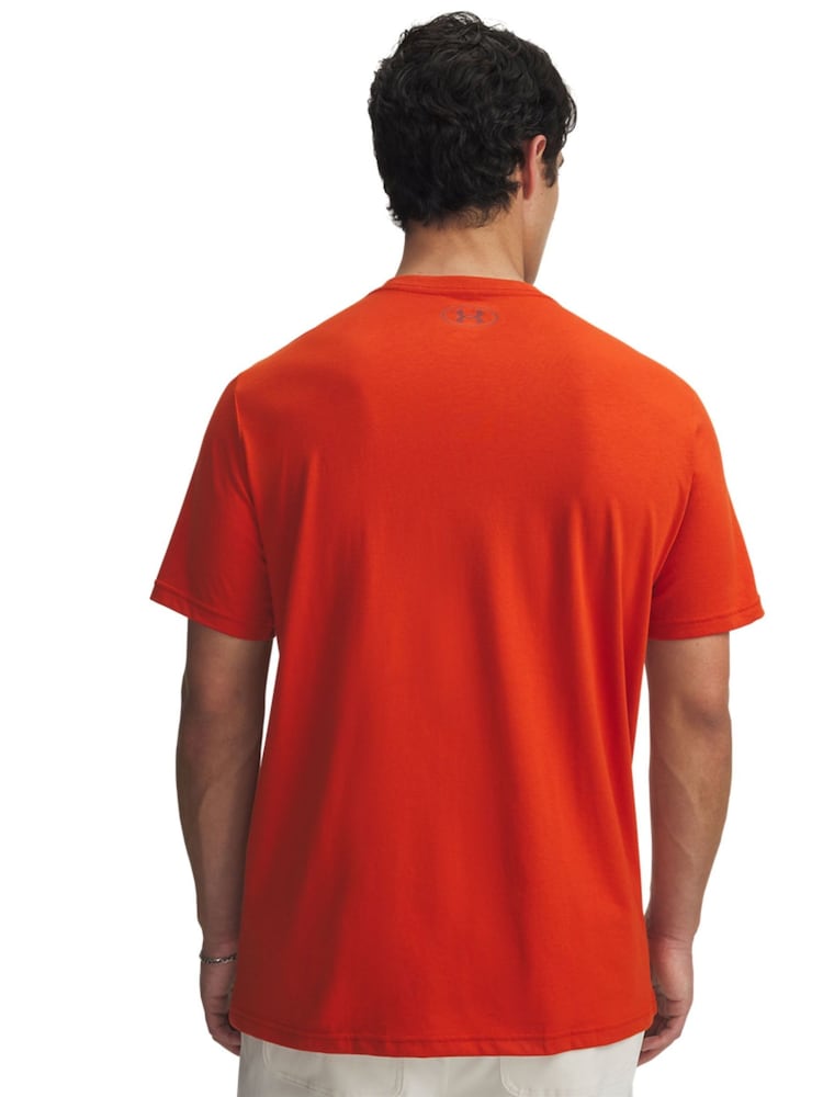 Under Armour Orange Sportstyle Left Chest Logo T-Shirt - Image 2 of 2