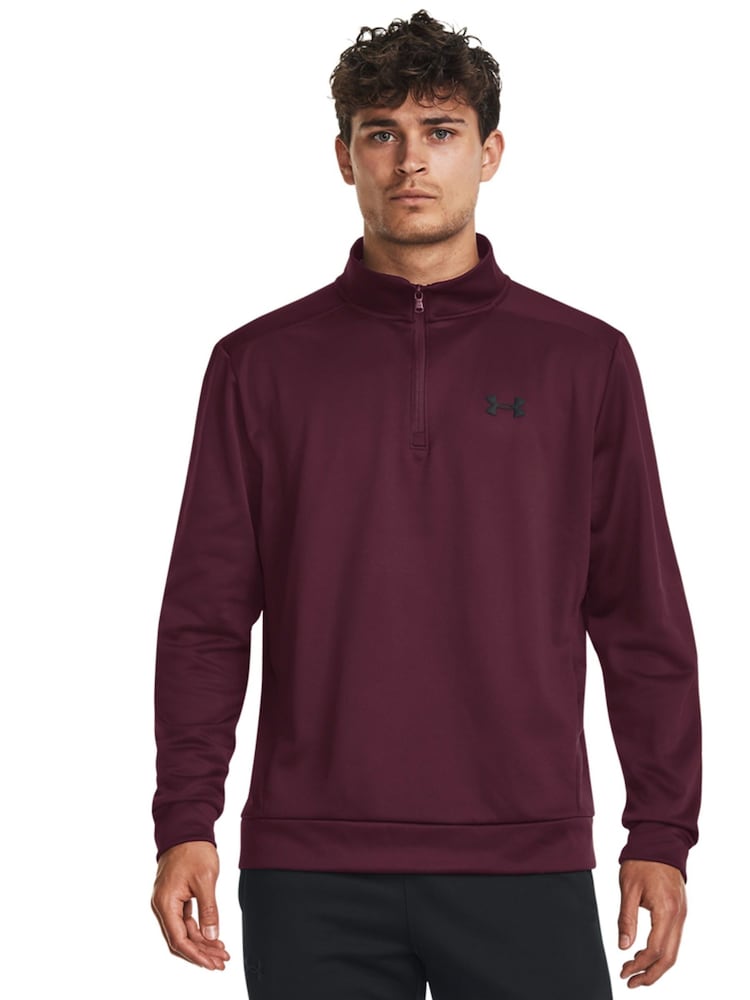 Under Armour Red Fleece 1/4 Zip Sweatshirt - Image 1 of 6