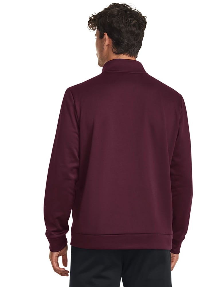 Under Armour Red Fleece 1/4 Zip Sweatshirt - Image 2 of 6