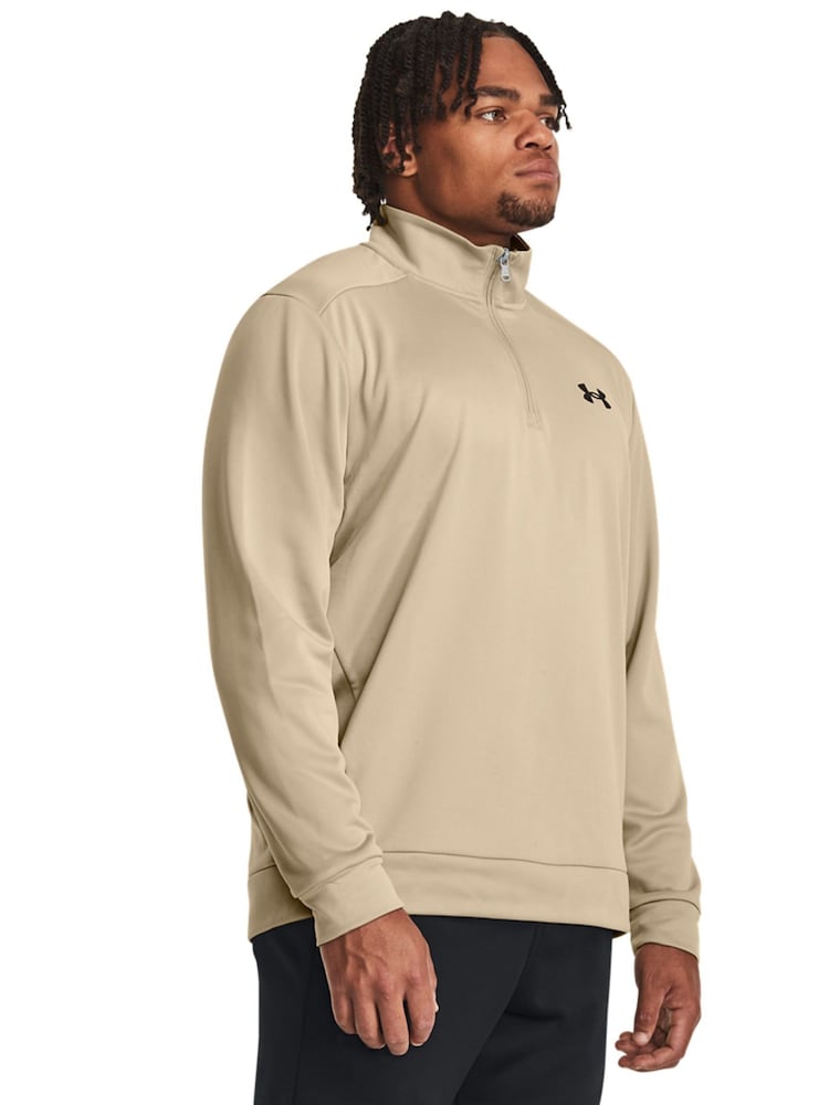 Under Armour Green Fleece 1/4 Zip Sweatshirt - Image 1 of 4
