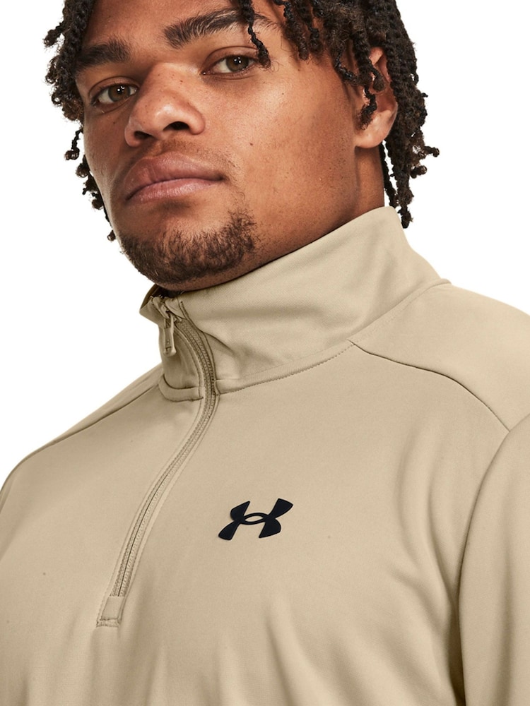 Under Armour Green Fleece 1/4 Zip Sweatshirt - Image 4 of 4
