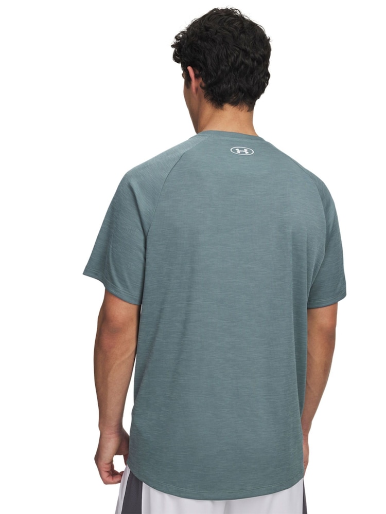 Under Armour Blue Tech Textured T-Shirt - Image 2 of 2