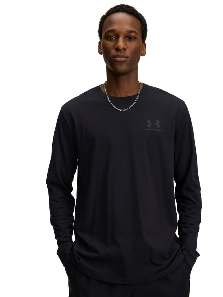 Under Armour Black Left Chest Long Sleeve T-Shirt - Image 1 of 3