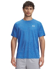 Under Armour Blue Tech Textured T-Shirt - Image 1 of 3