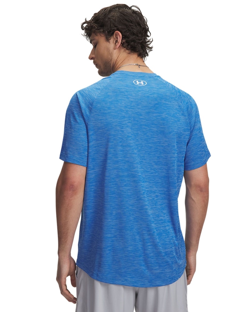 Under Armour Blue Tech Textured T-Shirt - Image 2 of 3