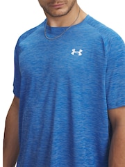 Under Armour Blue Tech Textured T-Shirt - Image 3 of 3