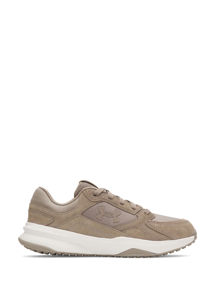 Under Armour Brown UA Edge Suede Trainers - Image 1 of 5 Under Armour Brown UA Edge Suede Trainers - Image 1 of 5