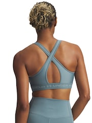 Under Armour Dark Blue Crossback Mid Support Bra - Image 2 of 2