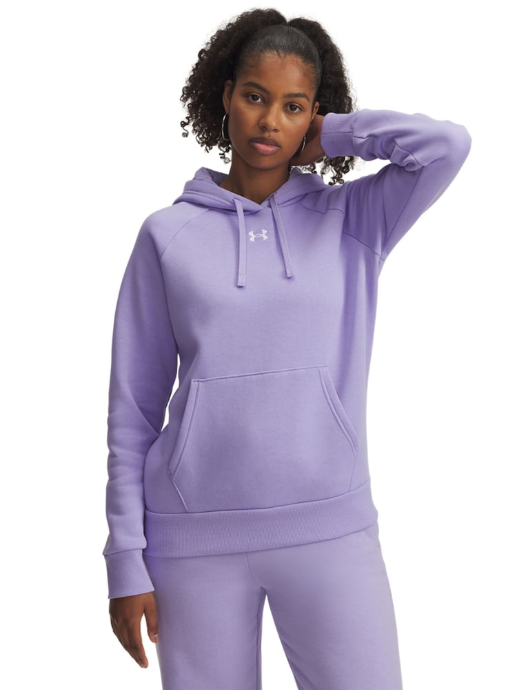 Under Armour Purple Rival Fleece Hoodie - Image 1 of 3 Under Armour Purple Rival Fleece Hoodie - Image 1 of 3