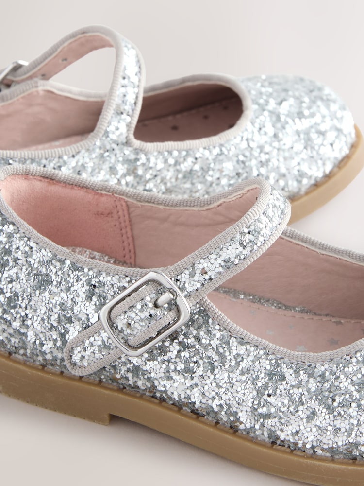 Silver Glitter Mary Jane Shoes - Image 5 of 5