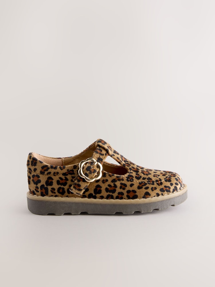 Tostado/estampado animal - Zapatos con tira en T - Imagen 2 de 5 Tostado/estampado animal - Zapatos con tira en T - Imagen 2 de 5