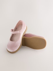 Pink Velour Mary Jane Shoes - Image 5 of 5