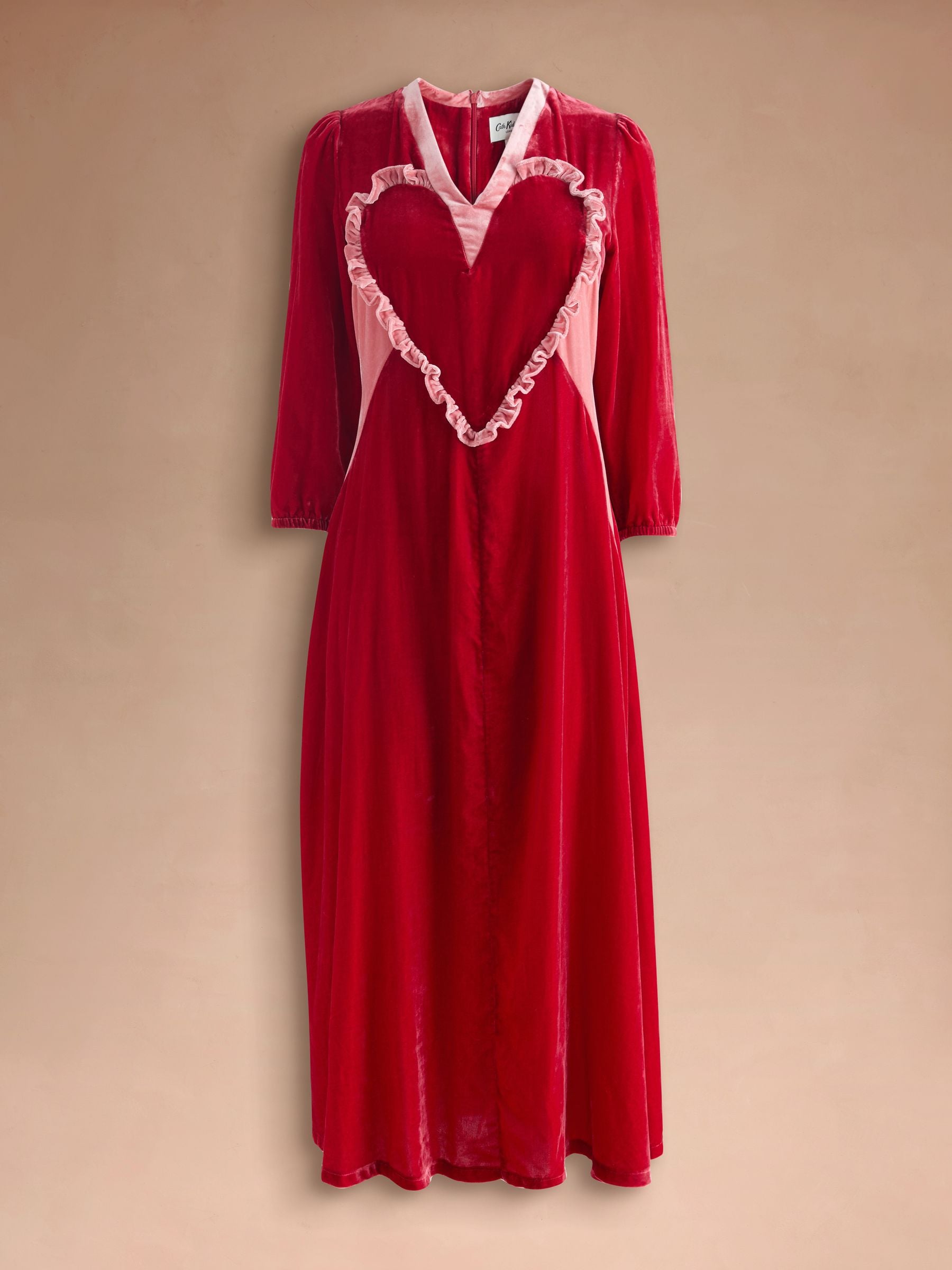 Buy Cath Kidston Red Velvet Heart Midi Dress from Next Romania