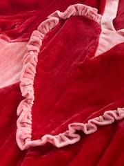 Cath Kidston Red Velvet Heart Midi Dress - Image 5 of 6