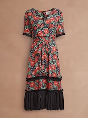 Cath Kidston Black Roses Tea Dress - Image 1 of 6