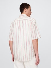 Gap Cream Stripe Linen-Cotton Shirt - Image 2 of 5