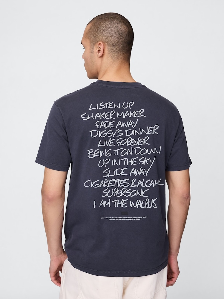 Темно-синий/Голубой - Gap Oasis Graphic T-Shirt - Image 2 of 5