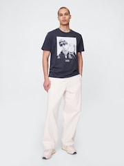 Темно-синий/Голубой - Gap Oasis Graphic T-Shirt - Image 3 of 5