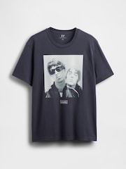 Темно-синий/Голубой - Gap Oasis Graphic T-Shirt - Image 4 of 5