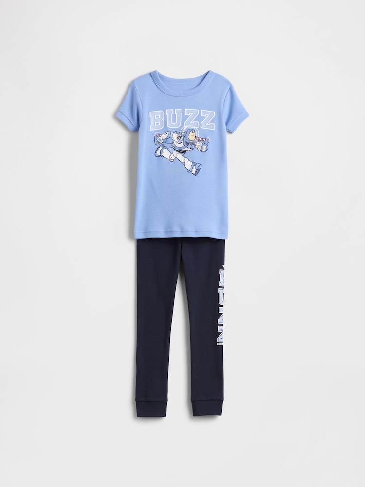 Gap Blue Buzz Lightyear Disney Short Sleeve Pyjama Set (6mths-5yrs) - Image 1 of 3