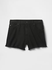 Gap Black 4" Mid Rise UltraSoft Denim Shorts - Image 5 of 5