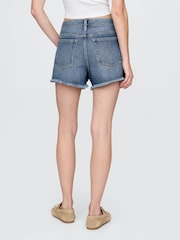 Gap Blue 4" Mid Rise UltraSoft Denim Shorts - Image 2 of 5