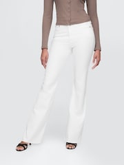 Gap White High Waisted 70s Flare Jeans - Image 1 of 6