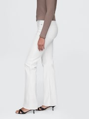 Gap White High Waisted 70s Flare Jeans - Image 4 of 6