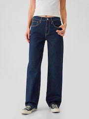 Gap Dark Indigo Blue Mid Waisted 90s Loose Jeans - Image 1 of 9
