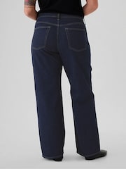 Gap Dark Indigo Blue Mid Waisted 90s Loose Jeans - Image 6 of 9
