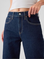 Gap Dark Indigo Blue Mid Waisted 90s Loose Jeans - Image 7 of 9