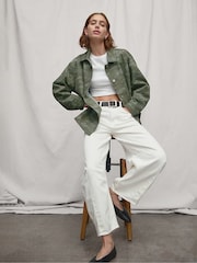 Wit - Gap UltraSoft jeans met hoge taille en hoefijzervormige pijpen - Image 1 of 9