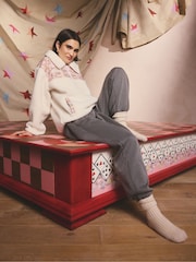 Cath Kidston Fleece-tröja med dragkedja och borg - Bild 2 av 6