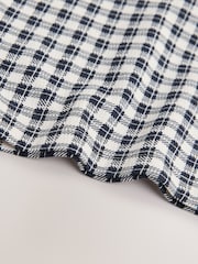 Black/White Gingham Textured Barrel Leg Trousers (3mths-7yrs) - Image 8 of 8