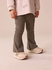 Chocolate Brown Rib Flare Leggings (3mths-7yrs) - Image 1 of 6