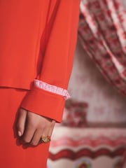 Cath Kidston Red Festive Bow Woven Viscose Pyjamas - Image 12 of 14