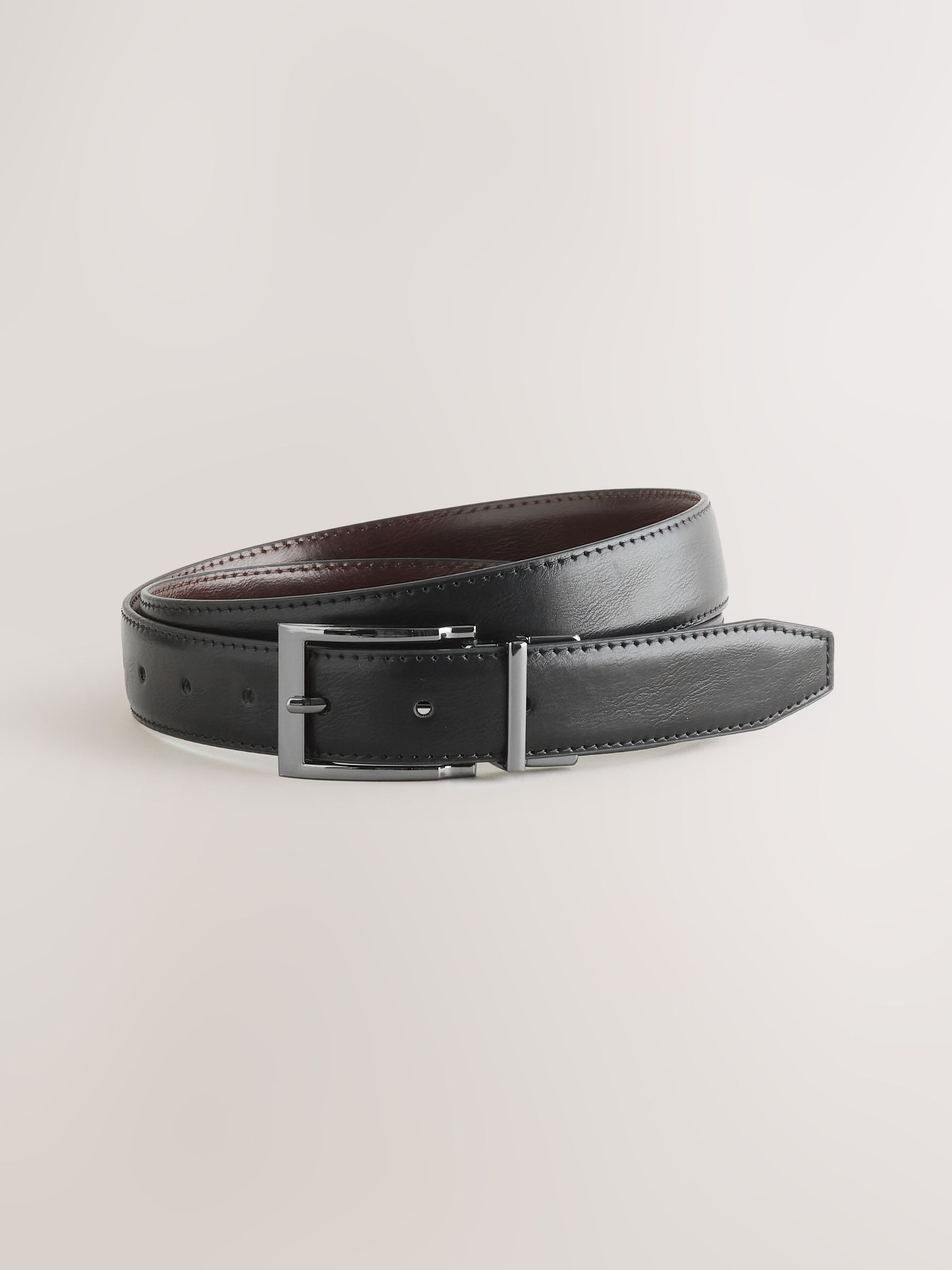 Erdi Ünver Reversible Brown Leather Belt – 31mm & 32mm Interchangeable – H Buckle – Handmade