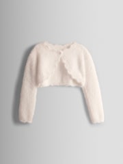 JoJo Maman Bébé Cream Bolero Cardigan - Image 1 of 3