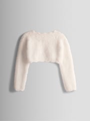 JoJo Maman Bébé Cream Bolero Cardigan - Image 2 of 3
