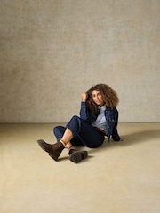 Hush Puppies Raya 2 Leather Chelsea Black Boots - Image 6 of 7