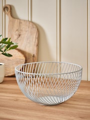 Grey Moderna Wire Fruit Bowl - Image 2 of 4